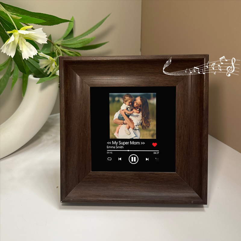 Personalized Photo Frame with Custom Whole Song Picture Frame Music Player Gifts for Mother (Can Play Whole Song)