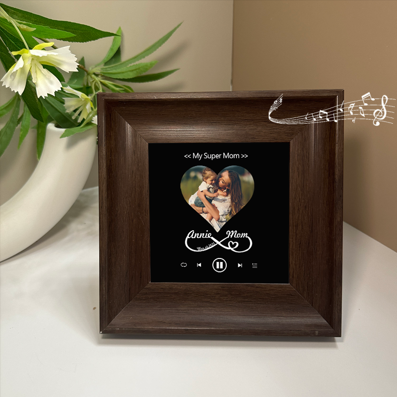 Personalized Photo Frame with Custom Whole Song Picture Frame Music Player Gifts for Mother (Can Play Whole Song)