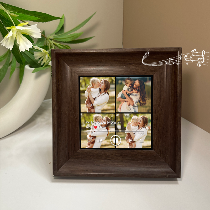 Personalized Photo Frame with Custom Whole Song Picture Frame Music Player Gifts for Mother (Can Play Whole Song)