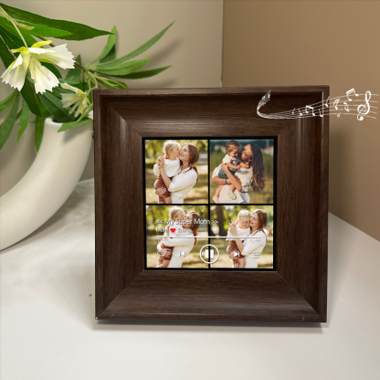 Personalized Photo Frame with Custom Whole Song Picture Frame Music Player Gifts for Mother (Can Play Whole Song)