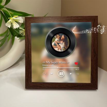 Personalized Photo Frame with Custom Whole Song Picture Frame Music Player Gifts for Mother (Can Play Whole Song)