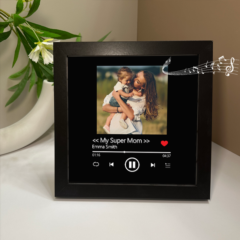Personalized Photo Frame with Custom Whole Song Picture Frame Music Player Gifts for Mother (Can Play Whole Song)