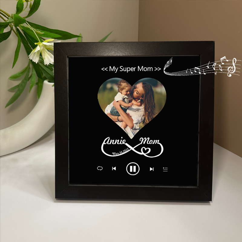 Personalized Photo Frame with Custom Whole Song Picture Frame Music Player Gifts for Mother (Can Play Whole Song)
