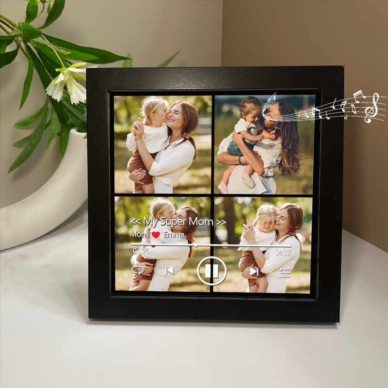 Personalized Photo Frame with Custom Whole Song Picture Frame Music Player Gifts for Mother (Can Play Whole Song)