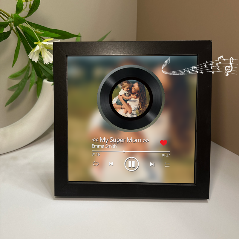 Personalized Photo Frame with Custom Whole Song Picture Frame Music Player Gifts for Mother (Can Play Whole Song)