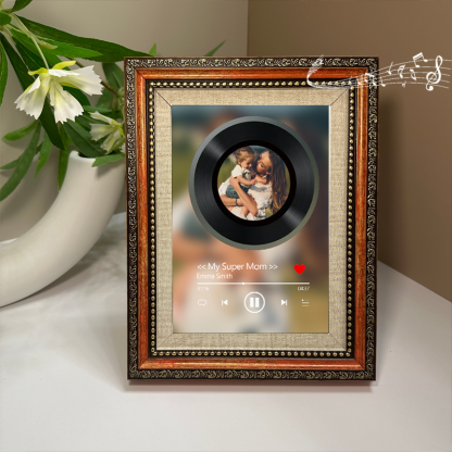 Personalized Photo Frame with Custom Whole Song Picture Frame Music Player Gifts for Mother (Can Play Whole Song)