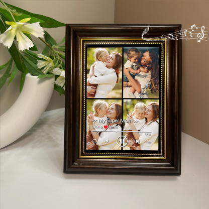 Personalized Photo Frame with Custom Whole Song Picture Frame Music Player Gifts for Mother (Can Play Whole Song)
