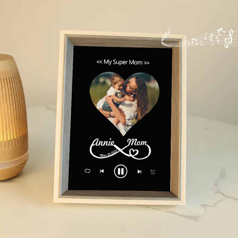 Personalized Photo Frame with Custom Whole Song Picture Frame Music Player Gifts for Mother (Can Play Whole Song)