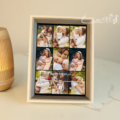 Personalized Photo Frame with Custom Whole Song Picture Frame Music Player Gifts for Mother (Can Play Whole Song)