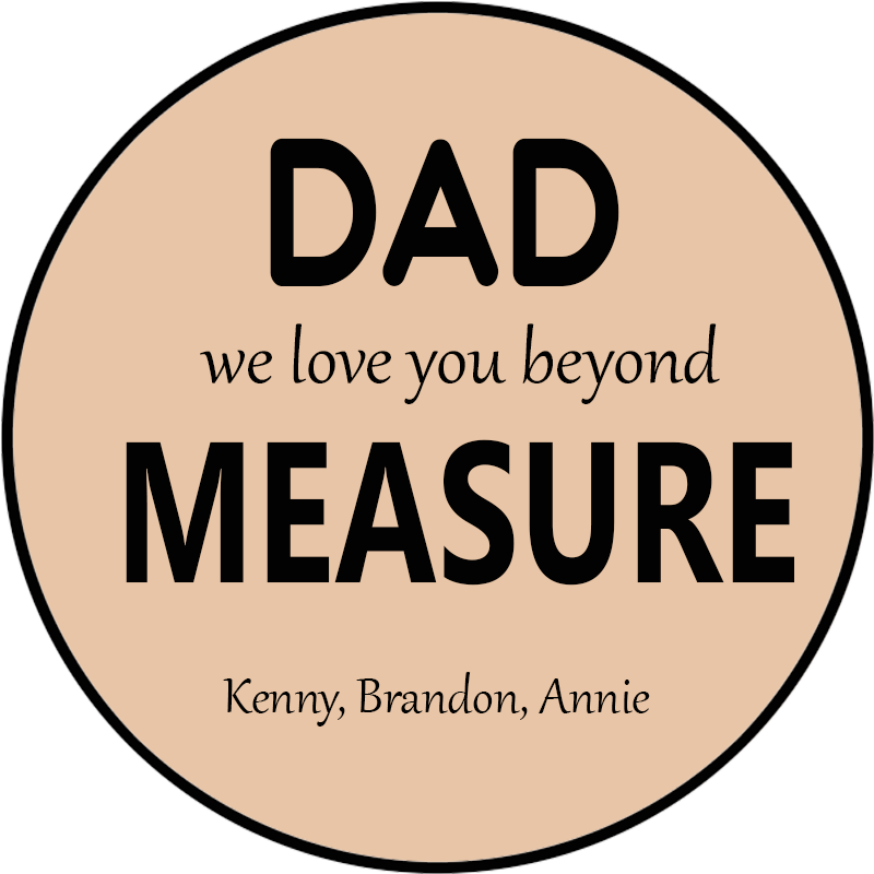 Personalized Tape Measure Gift for Dad Custom Kids Name Tape Measure B