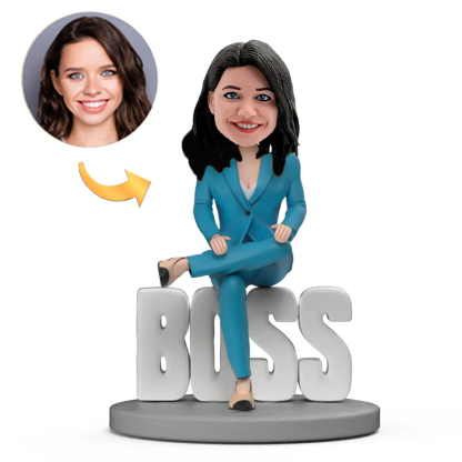 World闂佺偨鍎查悰 Best Boss Domineering Lady Custom Bobblehead with Personalized Engraving