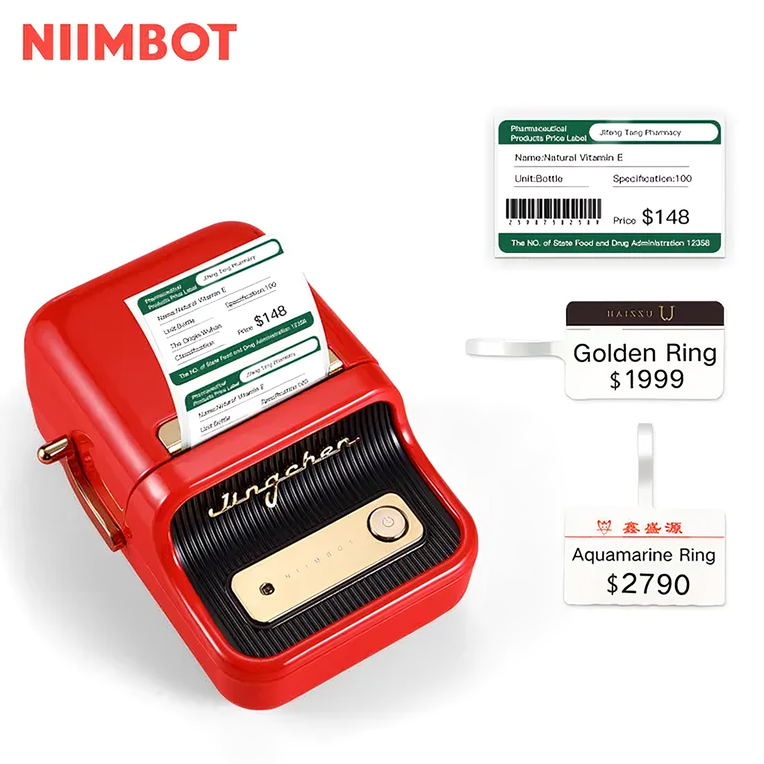 Smart Bluetooth Sticker Printer Portable Label Printer for Labels and More