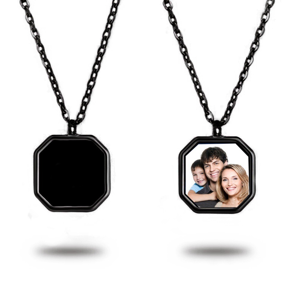 Personalized Heat-Activated Magic Necklace Custom Thermochromic Photo