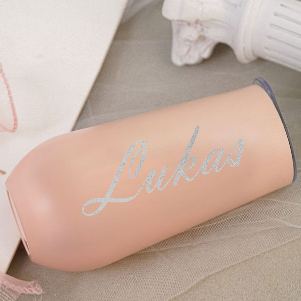 Personalized Name Bridesmaids Champagne Flute Tumbler Bachelorette Stainless Flute Wine Glass Bridesmaids Gift for Her