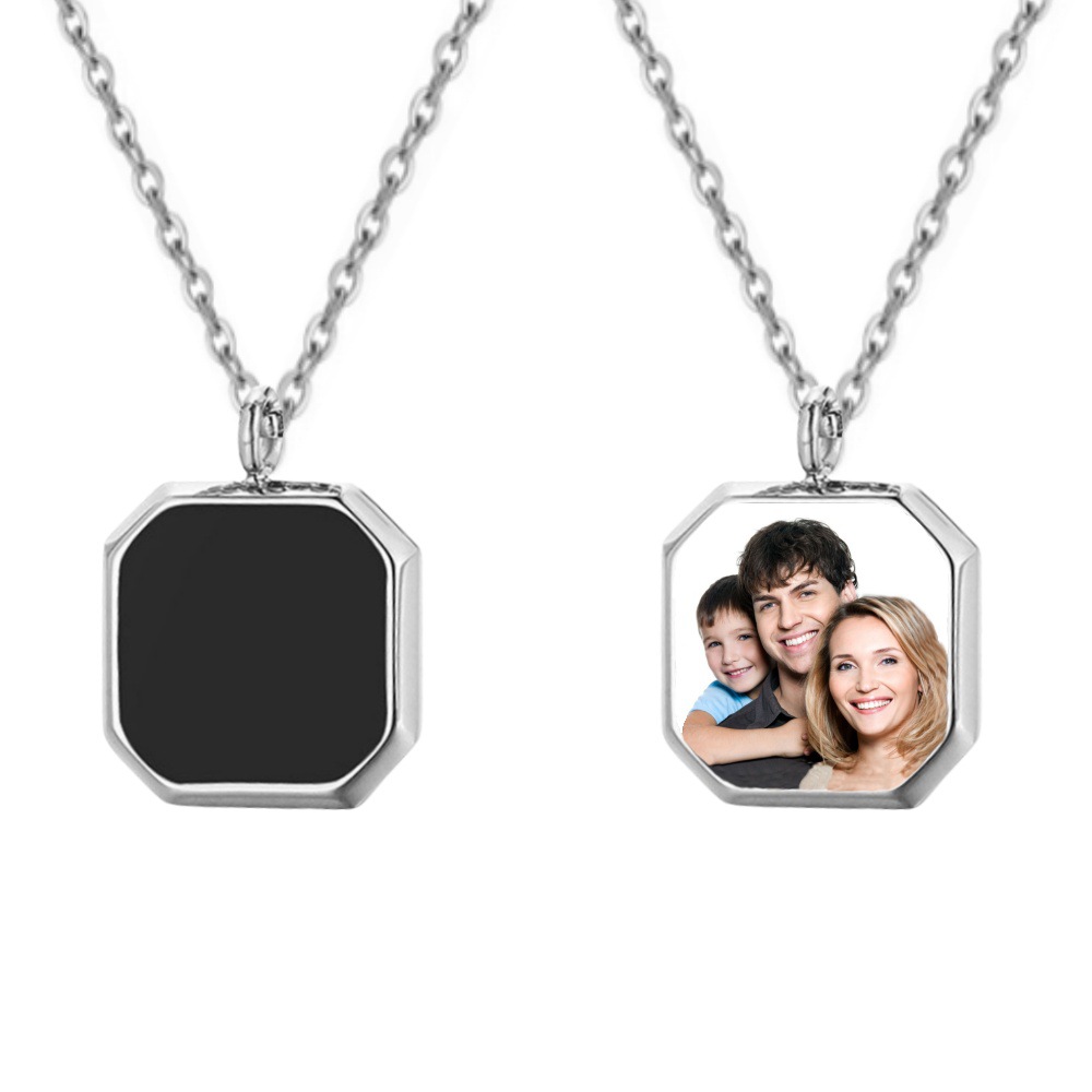 Personalized Heat-Activated Magic Necklace Custom Thermochromic Photo 