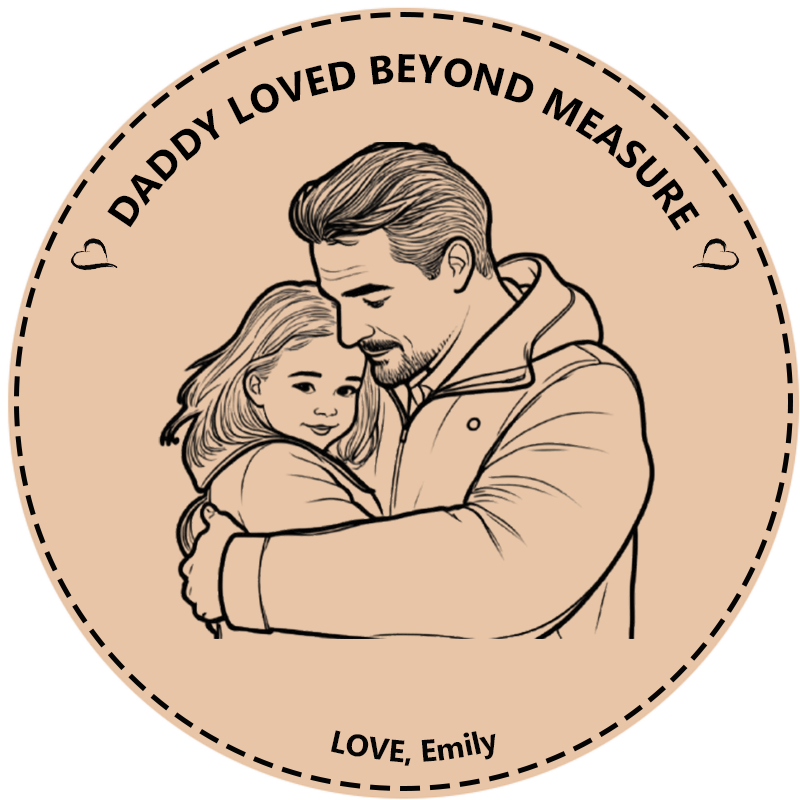 Personalized Photo Tape Measure with Custom Picture and Name Daddy Lov