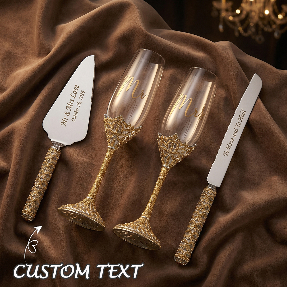 Personalized Wedding Champagne Flutes Custom Champagne Flutes for Wedding Party Wedding Gift for Couple