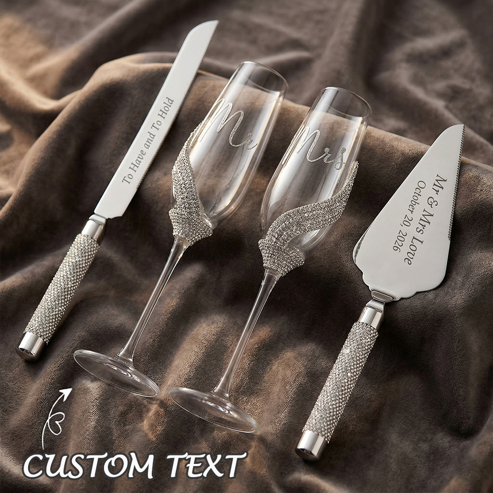 Personalized Wedding Champagne Flutes Custom Champagne Flutes for Wedding Party Wedding Gift for Couple