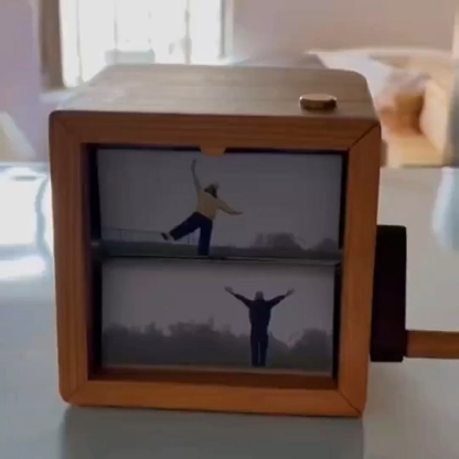Personalized Flipbook Frame Animation Machine Mechanical Hand Motion Photo Cube Album Valentine's Gifts