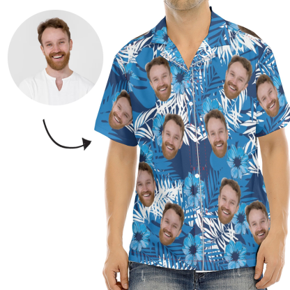Personalized Hawaiian Shirt with Face Custom Team Name Player Number and Name Sports Team Gift