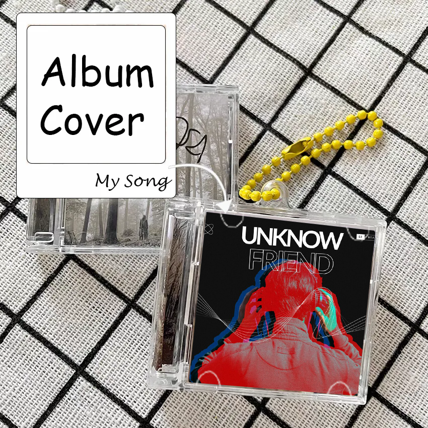 Personalized Photo Album CD NFC Keychain Playing Music