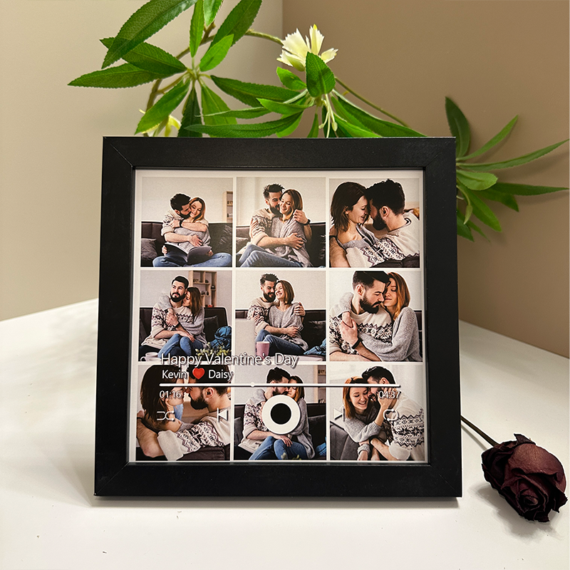 Personalized Photo Frame with Custom Whole Song Picture Frame Music Player Valentine's Day Gifts