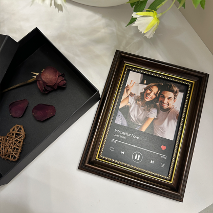 Personalized Photo Frame with Custom Whole Song Picture Frame Music Player Valentine's Day Gifts