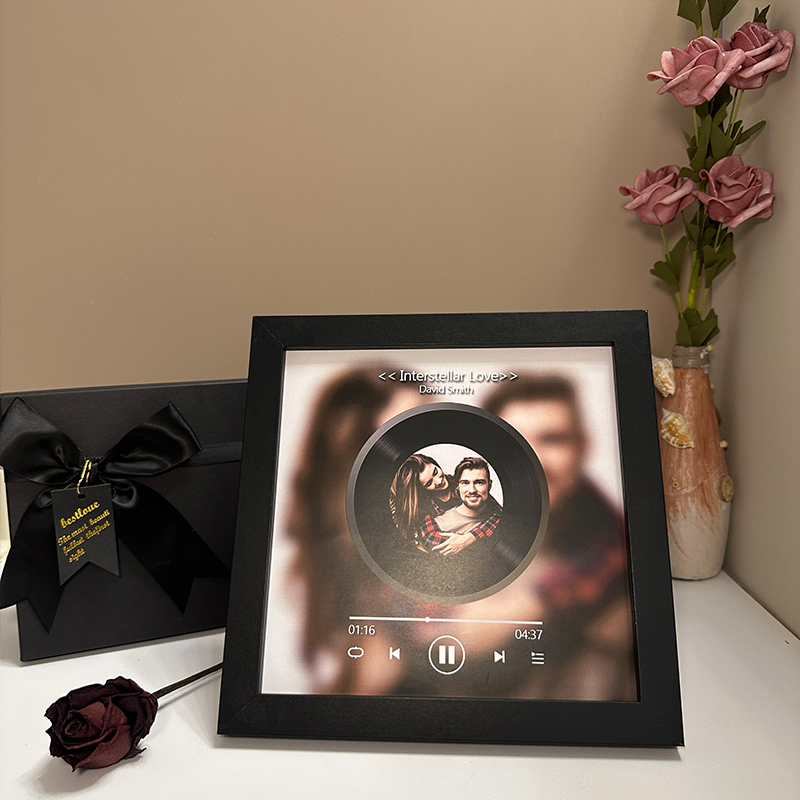 Personalized Photo Frame with Custom Whole Song Picture Frame Music Player Valentine's Day Gifts