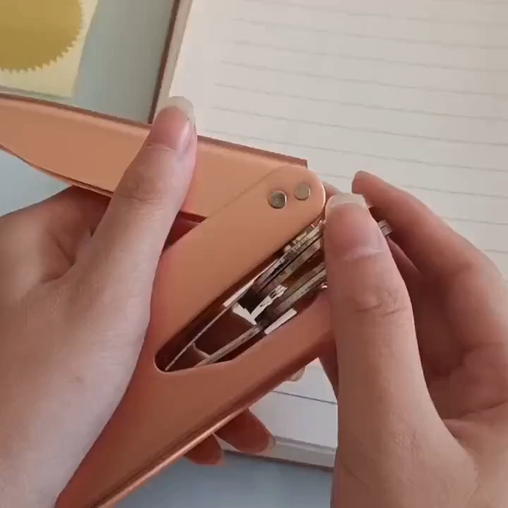 Custom Metal Book Embosser for Book Lover Gifts Handheld Personalized Embosser Book Stamp Library Stamp Gift for Readers, Teachers & Home Libraries