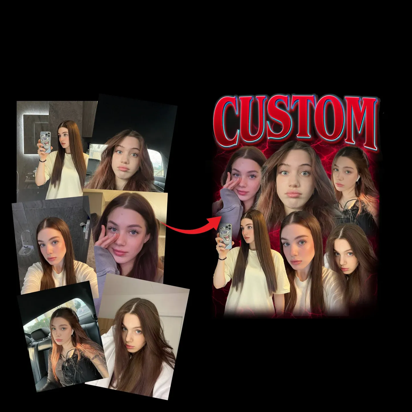 Custom Blanket with Text Photo Personalized Picture Vintage Blanket Gift for Her