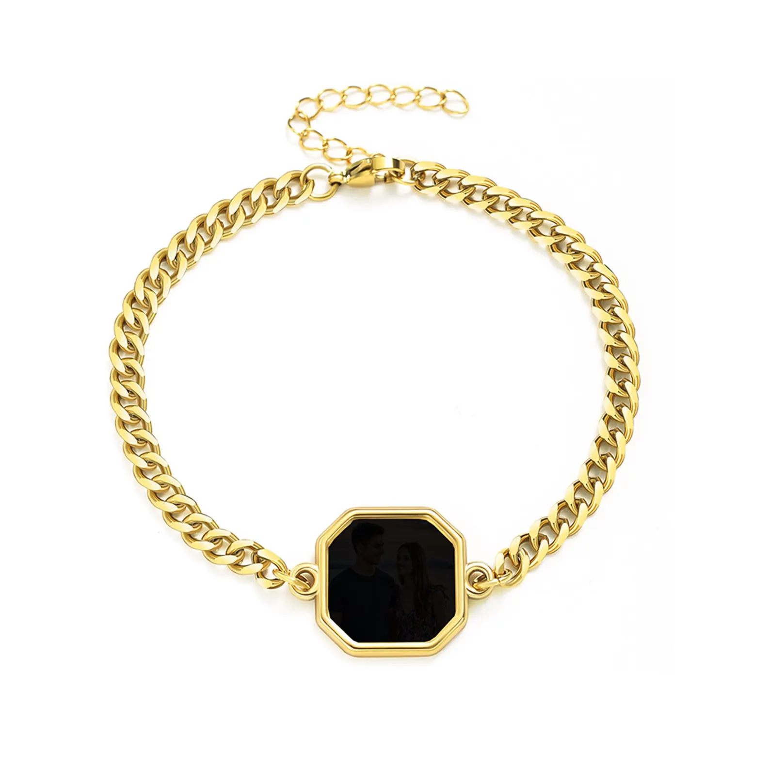 Personalized Heat-Activated Magic Bracelet Custom Thermochromic Photo Hidden Picture Memorial Gift Valentine's Gift