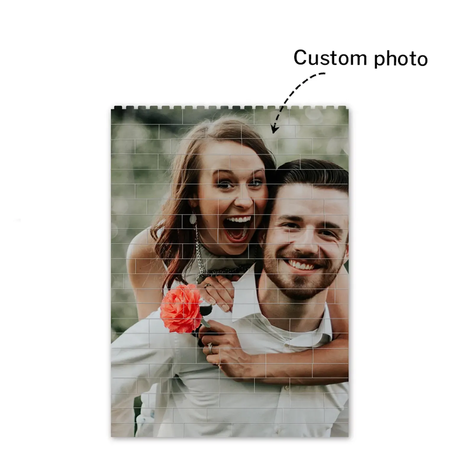 Custom Square Building Brick Photo Block Love Puzzle Brick Gift