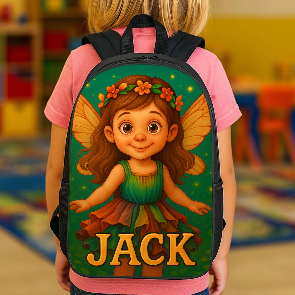 Custom Photo Portrait Kids Backpack with Name Personalized Cartoon Photo School Bag Back to School Gifts for Girls