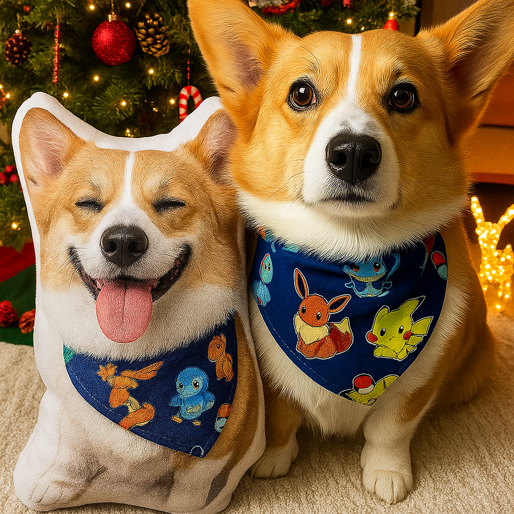 Custom 3D Pet Photo Pillow Personalized Picture Double Sided Printing Pet and Loved Ones Pillow Christmas Gifts