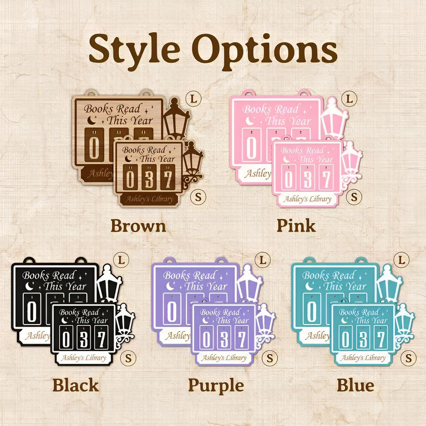 Personalized Hanging Tracker Sign Custom Books Read Tracker Books Read This Year Gift for Readers