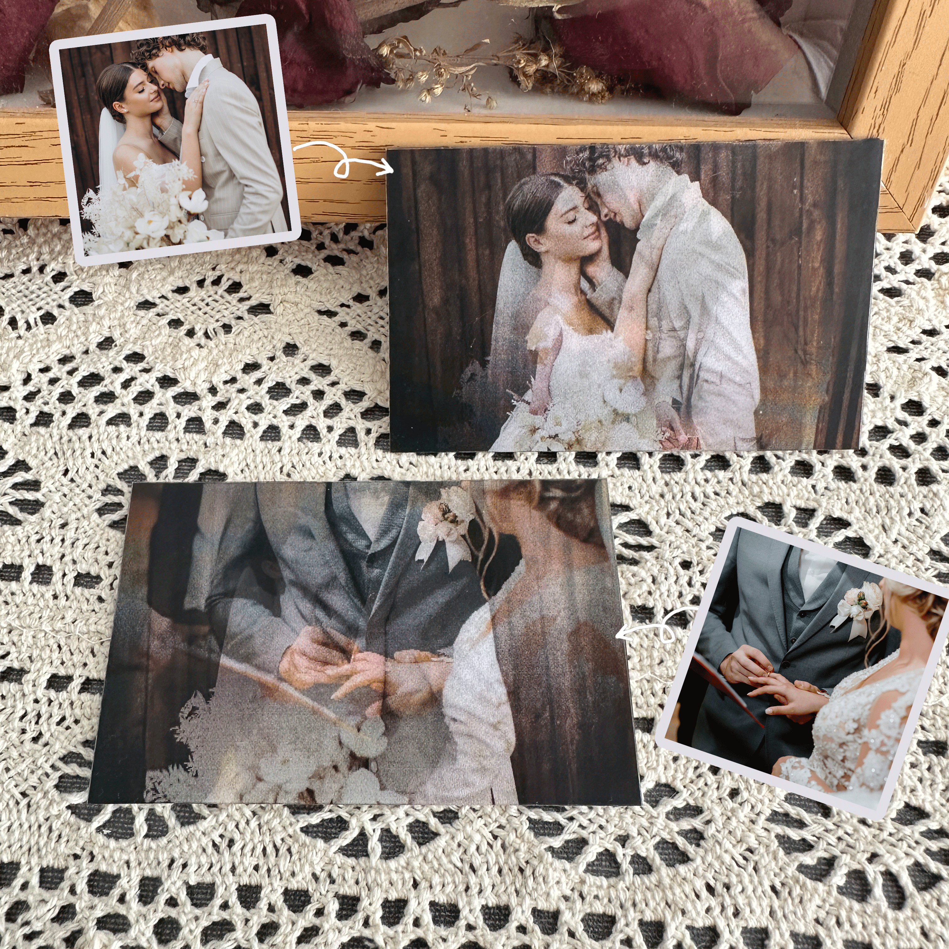 Customizable Photo & Text Changing Rainbow Card Personalized Anniversary Greeting Card