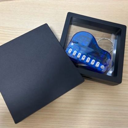 Mini Electronic Piano Keychain Creative Handheld Piano Luminous Music Bag Pendant