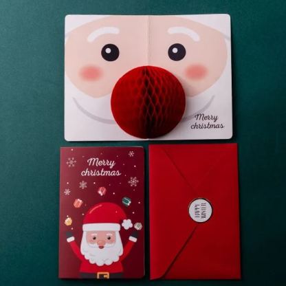 Santa Claus 3D Greeting Card