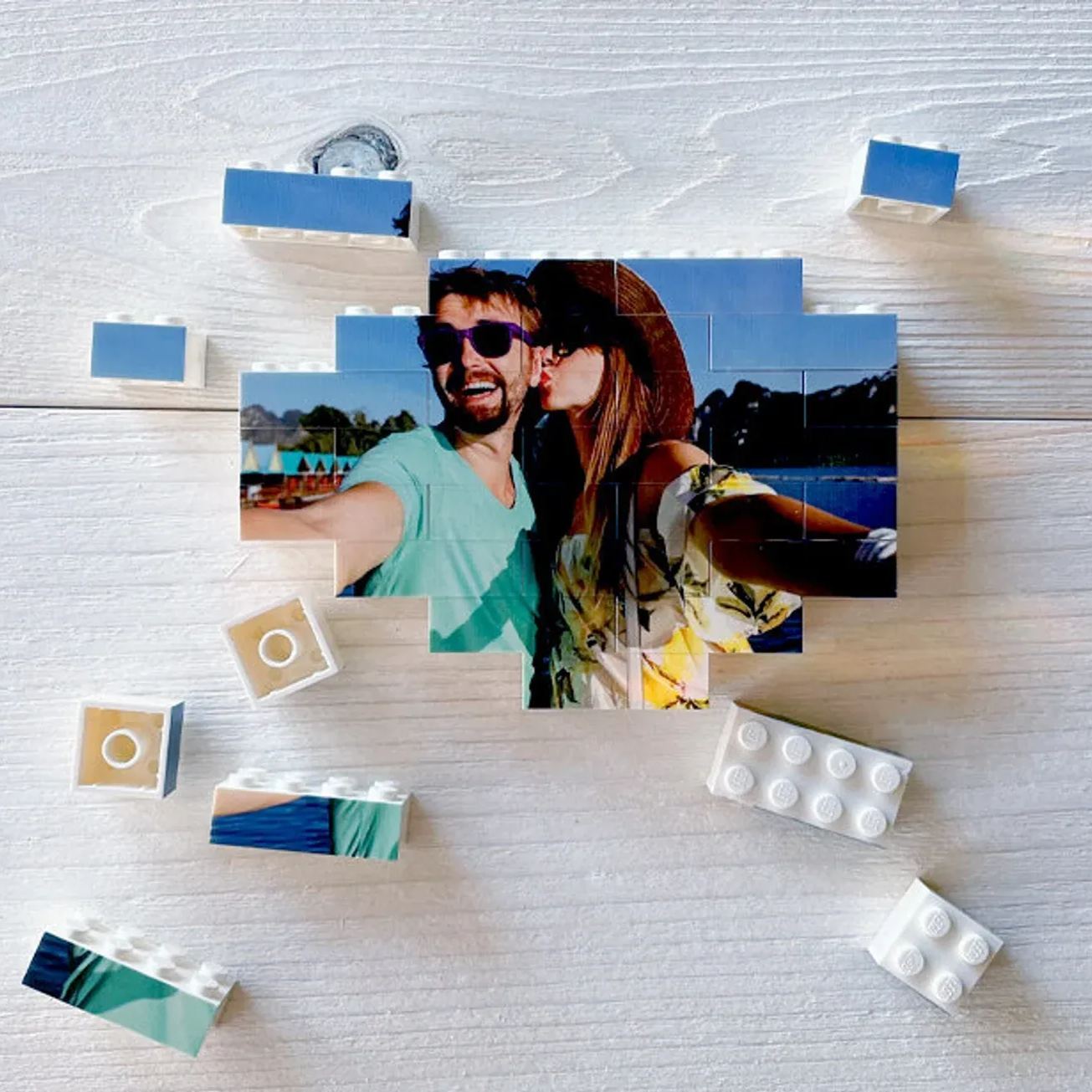 Custom Square Building Brick Photo Block Love Puzzle Brick Gift