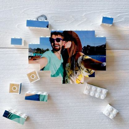Custom Square Building Brick Photo Block Love Puzzle Brick Gift