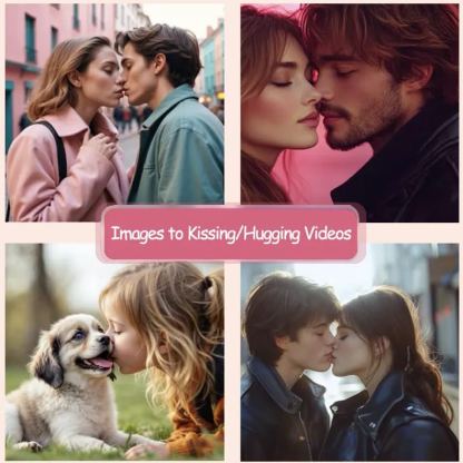 Personalized AI Kissing Video Photo Frame with Custom Whole Song AR Frame Personalized Music Player (Can Play Whole Song)