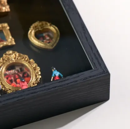 Museum of Us Frame Custom Miniature Retro Photo Frame Gallery Wooden Light Frame DIY Gift for Couple Valentine's Day Gifts