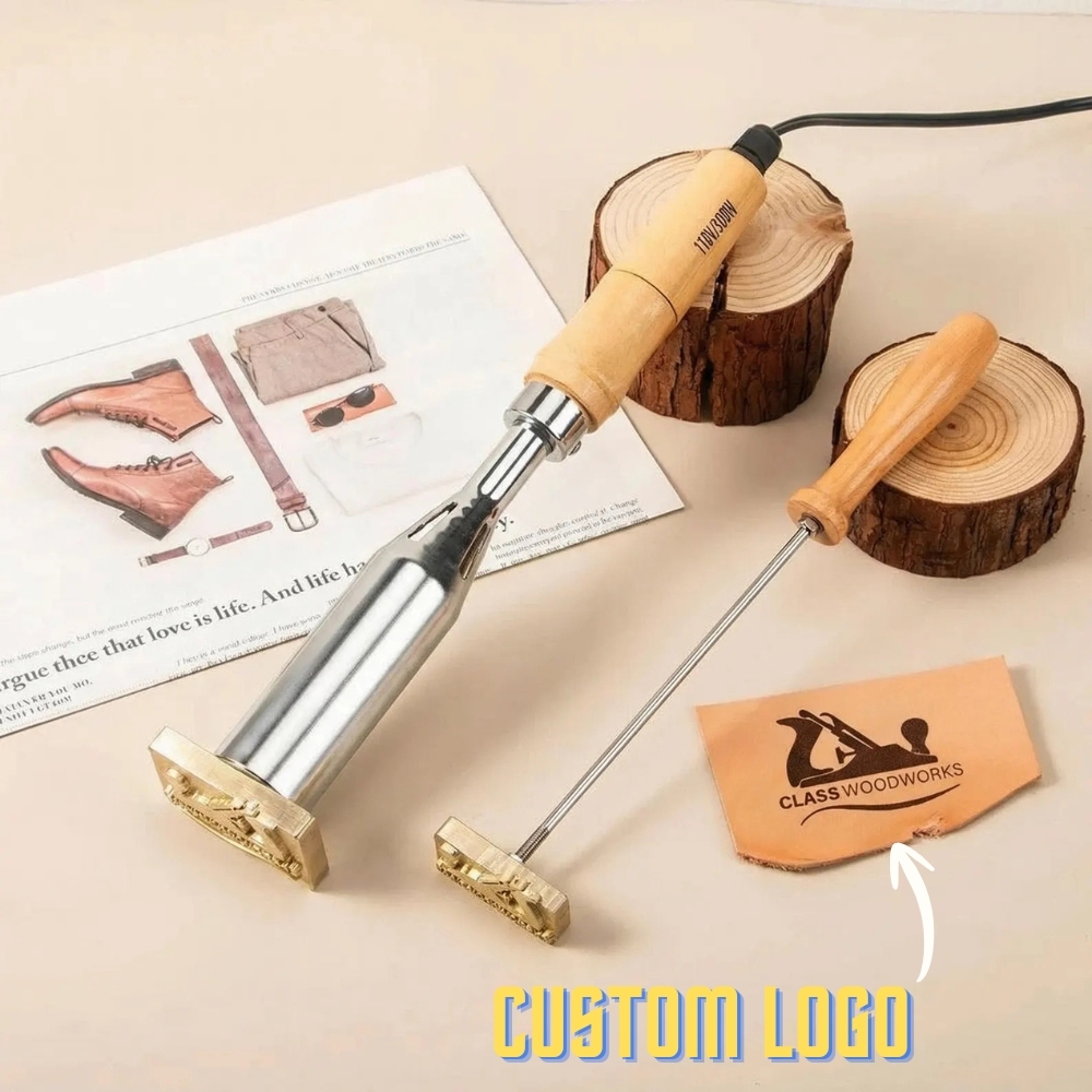 Custom Leather Branding Iron Personalized Logo Branding Stamp for Leather Custom Maker's Mark Gift for Crafter