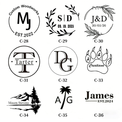 Custom Leather Branding Iron Personalized Logo Branding Stamp for Leather Custom Maker's Mark Gift for Crafter