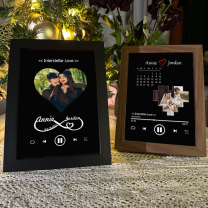 Custom Whole Song Photo Frame with Music Personalized Picture Frame Valentine's Day Gifts (Can Play Whole Song)