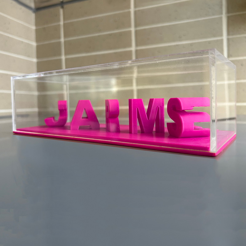 Personalized Dual Name Illusion Love 3D Printed Custom Name Plate Customized Double Sided Words Plate Best Valentines Wedding Gift