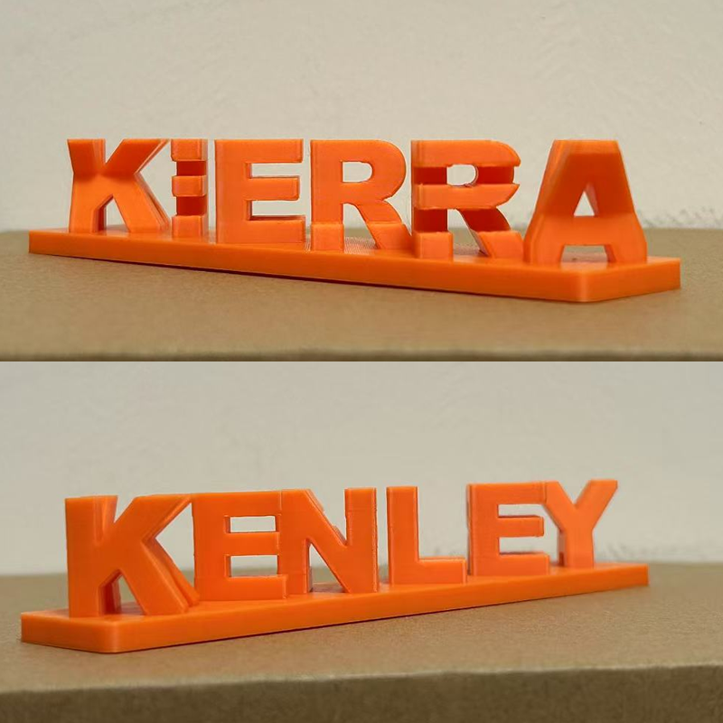 Custom Dual Name Illusion Personalized Double Flip Text Name Plate Best Valentines Gift