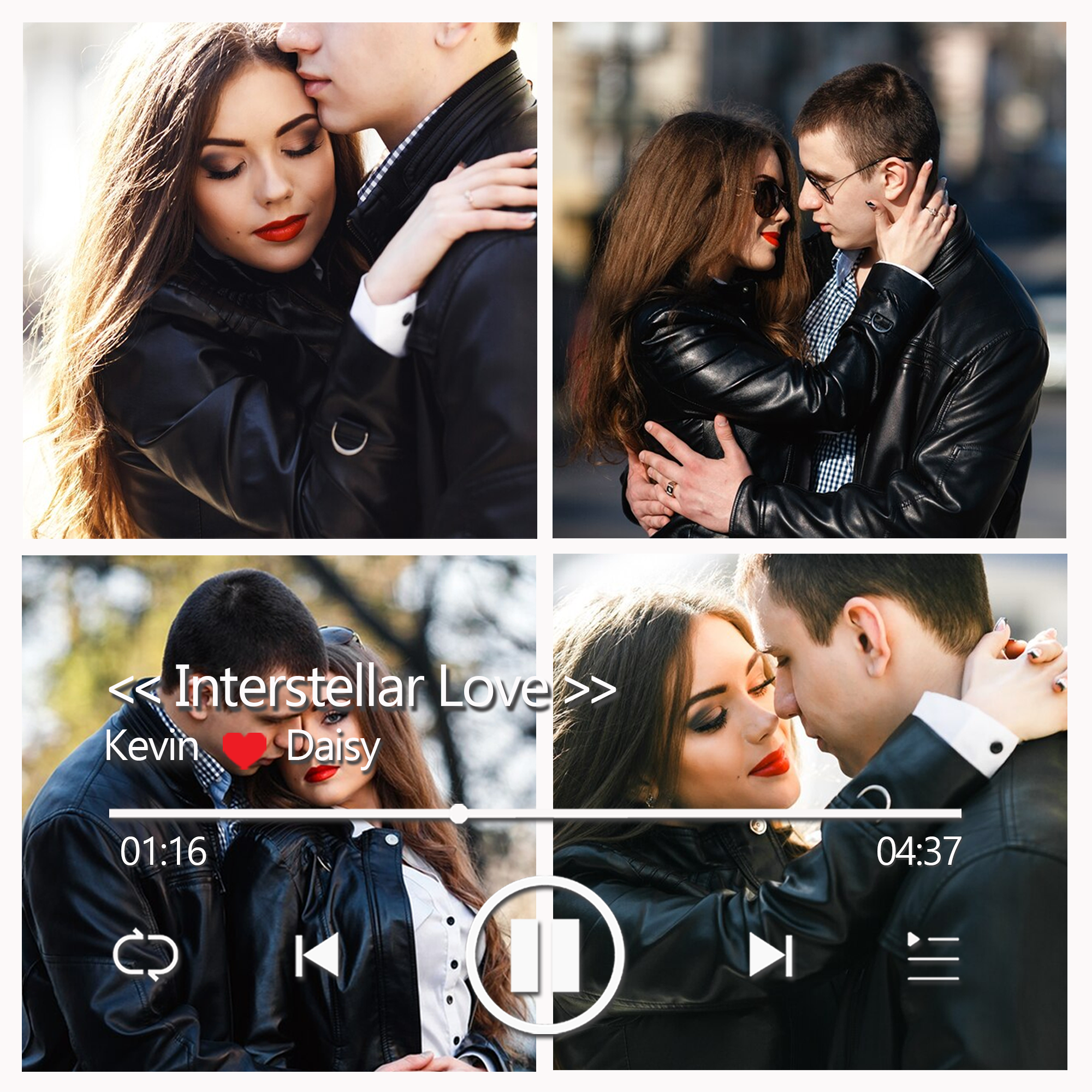 Personalized Photo Frame with Custom Whole Song Picture Frame Music Pl