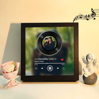 Custom Whole Song Photo Frame with Music Personalized Picture Frame Valentine's Day Gifts (Can Play Whole Song)