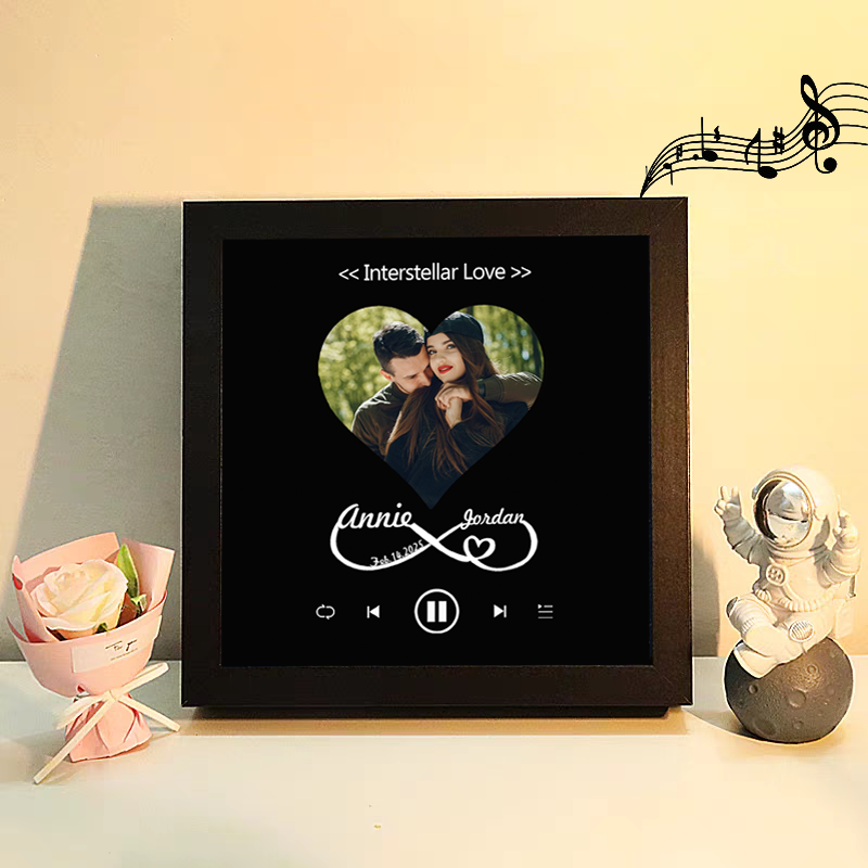 Custom Whole Song Photo Frame with Music Personalized Picture Frame Valentine's Day Gifts